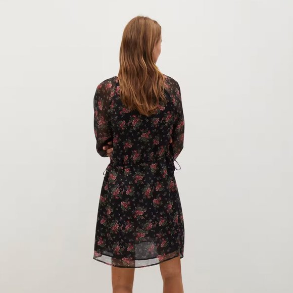 NTW - Mango Flowy Floral Printed Dress - Small - Picture 3 of 9